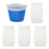 1Set Durable Plastic Pool Skimmer Basket with Blue Filter Socks 1
