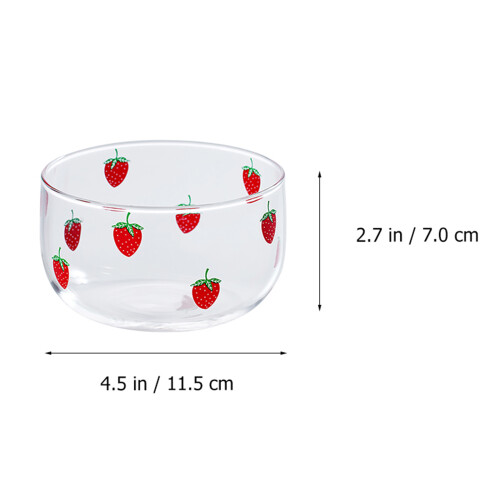 4Pcs Nordic Glass Serving Plates Fruit Dessert Bowls for Kitchen Use 1