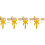 4Sets Wall Paint Roller Brush Yellow for Home Use with Ergonomic Grip 4