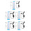 5Pcs Durable White Fish Tank LED Light for Planted Aquatic Landscaping 4