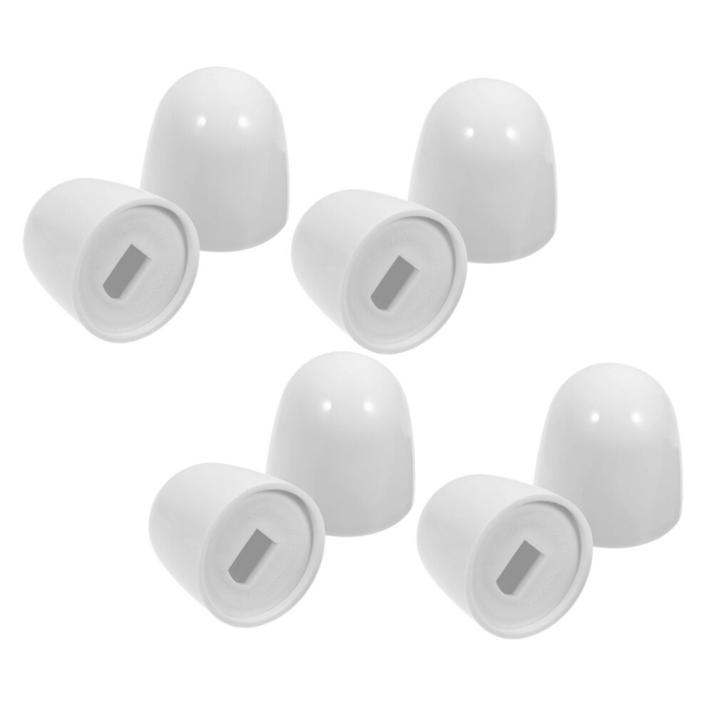 16Pcs Toilet Bolt Caps Plastic Durable White Decorative Bathroom Set 3342071302056