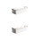 2Pcs White PP Wall-Mount Storage Box for Kitchen Cabinet Organizer 6