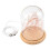 2Pcs Decorative Jar String Lights Glass Dome with Wooden Base Lamp 9