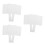 6Pcs Dual-Sided Acrylic Kids Paddle Board Whiteboard for Classroom Use 8
