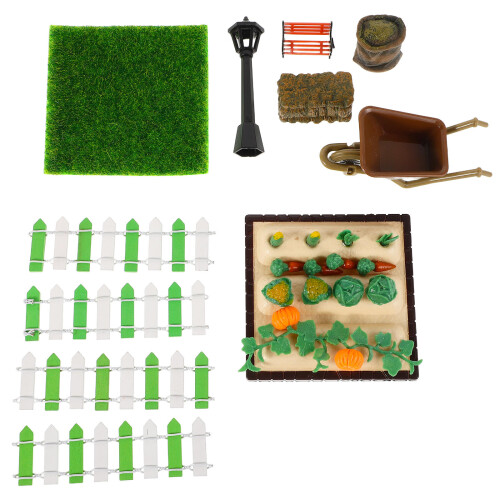 4Sets Safe Plastic Mini Farm Supplies Assorted Color for Dollhouse 2