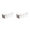2Pcs White PP Wall-Mount Storage Box for Kitchen Cabinet Organizer 4