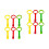 12Pcs Pull Up Rings Multi-Use Handles Assorted 6