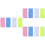 12Pcs Assorted Color Nylon Bath Towel Exfoliating Back Scrubber Cloth 6