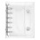 1Set Portable Transparent Mini Binder Notebook with Refillable Rings 1