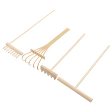 12Pcs Miniature Wooden Rake Tools for Sand Zen Garden Meditation