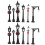 60Pcs Assorted Color Mini Lamp Posts Plastic Miniature Street Decor 1