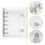 1Set Portable Transparent Mini Binder Notebook with Refillable Rings 11