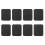 8Pcs Protective Black Foam Shin Guards for Skiing and Snowboarding 1