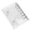 1Set Portable Transparent Mini Binder Notebook with Refillable Rings 10