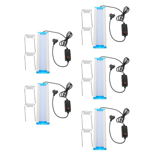 5Pcs Durable White Fish Tank LED Light for Planted Aquatic Landscaping 1
