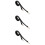 3Pcs Simple Black Shoulder Bag Strap Replacement with Buckles 10