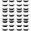 36Pcs Black Ceramic Chopstick Rest Holder Anti-Roll Spoon Fork Support 8