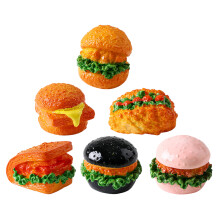 30St Miniatuur Voedsel Decor Resin Hamburgers Assorti Voor Poppenhuis