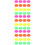 120St Fluorescent Explosie Prijsstickers Creatief Assortiment 8