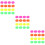 120St Fluorescent Explosie Prijsstickers Creatief Assortiment 9