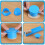 Round Cake Molds Cake Cutter and Pusher Mold Set Cake Circle Maker for Home Baking,Desserts 6