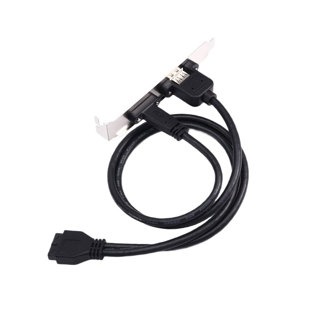 0.5M Rear Usb 3.1 Port Expansion 20Pin To Type-C Female And Usb 3.0 Female Data Cable With Bezel Computer Chassis 4712741384948