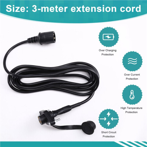 Remote Electric Winch Controller 3 Prong Compatibility with 3 Meter Extension Cable for Vehicle Recovery Operations 2