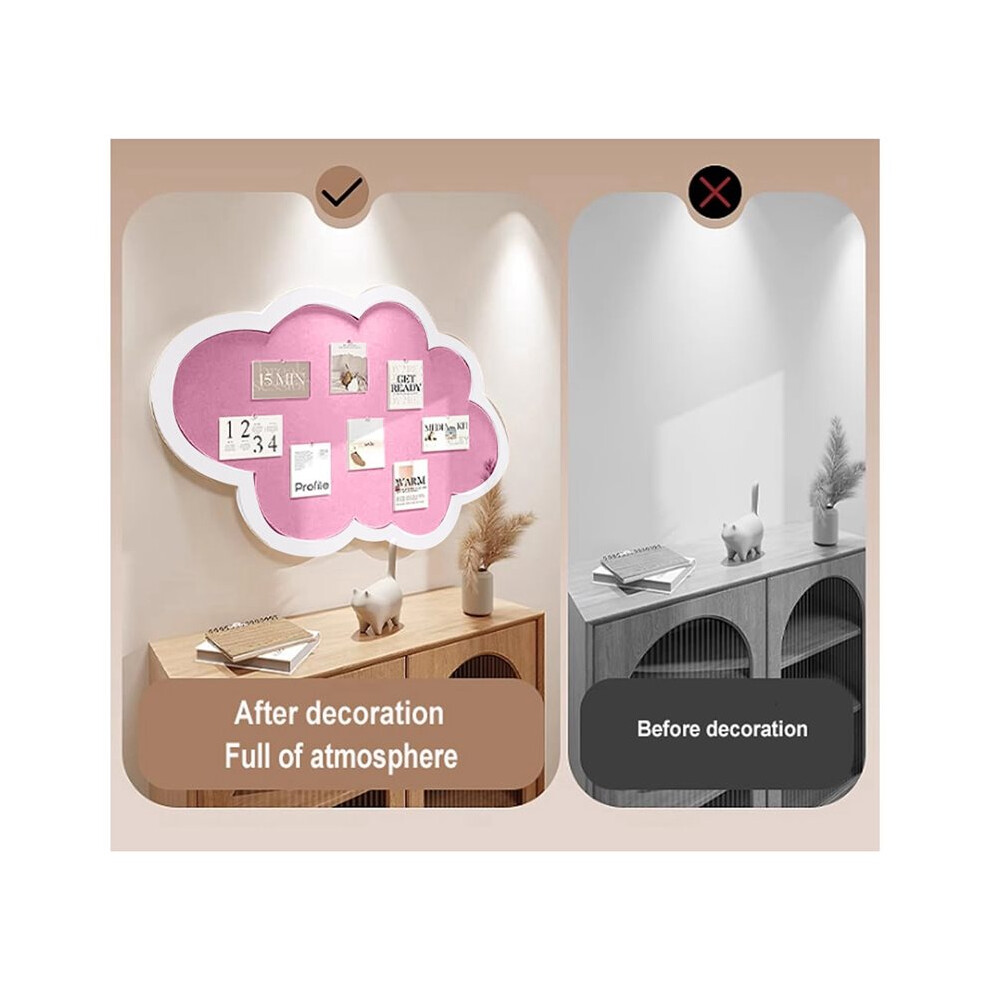 Cute Bulletin Board For Wall,Cloud Shape Cork Notice Board With Pushpins,Self Adhesive Memo Board(,80X50cm) 4713620810817