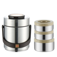 2000ML Vacuum Insulation Lunch Box Stainless Steel Portable Easy Using 3 Layer Thickened Vacuum Insulated