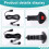 Remote Electric Winch Controller 3 Prong Compatibility with 3 Meter Extension Cable for Vehicle Recovery Operations 7