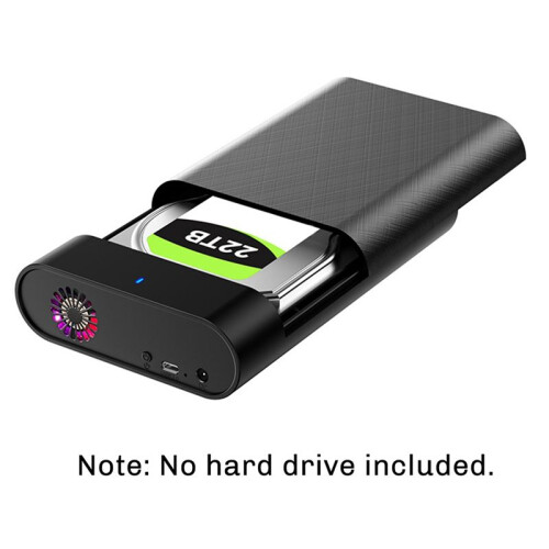 Caixa SSD de 3,5 Polegadas USBC3.1 Gabinete para Disco Rígido  para Leitor Tipo C 3.1 Adaptador de 5 Gbps e 28 TB Caixa SSD RGB para PC Plugue EUA 2