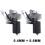 2 Sets Hot End Kit for  Centauri Carbon 3D Printer Assembled Extruder Hotend Kit 3D Printer Accessories 8