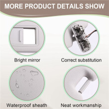 Car Front Sun Visor Assembly Car Inner Sun Visor with Vanity Mirror 5G0857552 for 7 MK7 Right