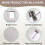 Car Front Sun Visor Assembly Car Inner Sun Visor with Vanity Mirror 5G0857552 for   7 MK7 Right 6