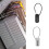 Gray Security Combination Padlock 4-Digit Combination Padlock Zinc Alloy Anti-Theft Suitcase 3