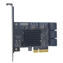 Carte D'Extension PCI-E 8 , Adaptateur ContrĂ´leur PCIE X4 Vers 3.0 6 Gbit/S pour Disque Dur SSD