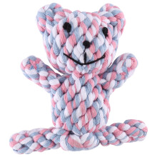 Popular Chew Knot Toy Bear Strong Puppy Dog Pet Tug War Cotton Rope