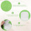 2PCS Wet/Dry Flat Mop Cloth Microfiber Floor Mop Replacement for  Sweeper Machine Washable Easy to Replace 7