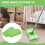 2PCS Wet/Dry Flat Mop Cloth Microfiber Floor Mop Replacement for  Sweeper Machine Washable Easy to Replace 5