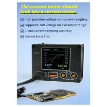 ATV1 Multifunktions-Strommessgerät, Hochpräzise Digitale Abtastanzeige, UART für Android-Fehleranalysetool