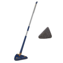 Teleskopisk Rengöringsmopp Roterbar Mikrofibermopp 360 Twist Squeeze Quick Dry Mops Hemrengöringsverktyg A