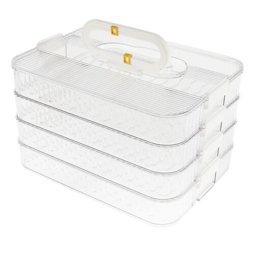 4 Layer Lunch Meat Container for Refrigerator Organizing Bacon Storage Container Refrigerator Food Storage Box Fridge