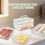 4 Layer Lunch Meat Container for Refrigerator Organizing Bacon Storage Container Refrigerator Food Storage Box Fridge 5