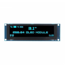 Écran OLED 3,12 Pouces 256x64 SSD1322 Pilote Module LCD Graphique Broche à Souder Parallèle/SPI pour /C51 Bleu