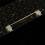 5PCS Transparent Gold Plated Plate Mounted Stabilizer PCB Mount Keyboard Stabilizers for Mechanical Keyboards 3