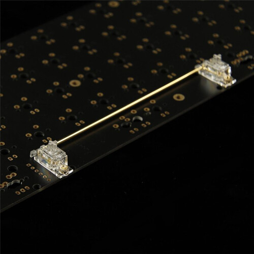 5PCS Transparent Gold Plated Plate Mounted Stabilizer PCB Mount Keyboard Stabilizers for Mechanical Keyboards 2