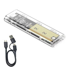 Laptop SSD Mobiele Harde Schijf Doos Transparante M.2 SSD Doos NVME PCIe M2 Harde Schijf Behuizing 10Gbps Transparante SSD Behuizing