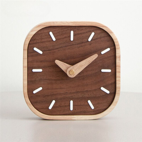 Hour Clock Desktop Mute Watch Clock Bedside Clock  Clock Nordic Home Decor 2