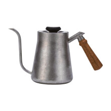 Hand-Übergießkessel, Holzgriff, Hand-Übergießkessel, Schmale Öffnung, Filterkaffee, Hand-Übergießkessel A
