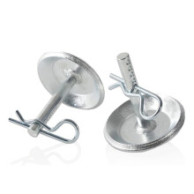 Sneeuwploeg Skid Shoe Blade Protector Vervangende Skids Schoenen met Ronde Schacht en Verstelbare Pin Plaatsing Lock Plow